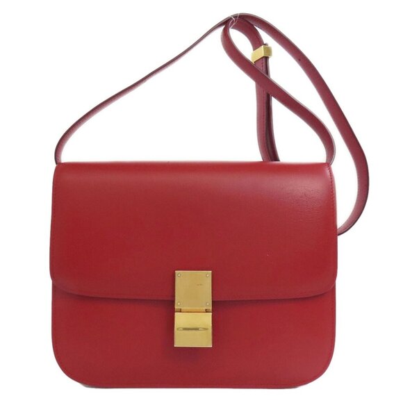 CELINE Classic Box Shoulder Bag in Leather Black - Picture 1 of 11
